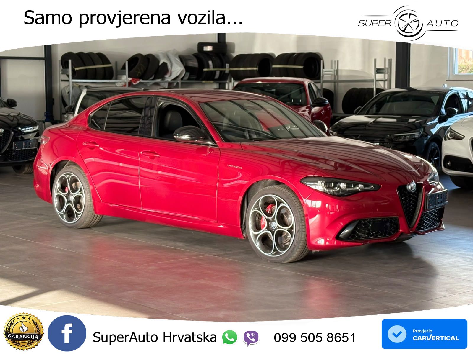 Alfa Romeo Giulia 2.0 Turbo (280 KS) Q4 Automatic LED+GR SJED+ACC
