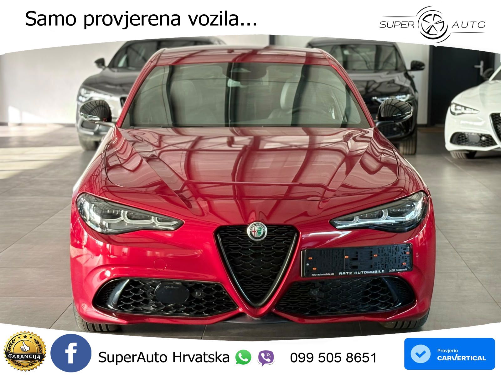 Alfa Romeo Giulia 2.0 Turbo (280 KS) Q4 Automatic LED+GR SJED+ACC