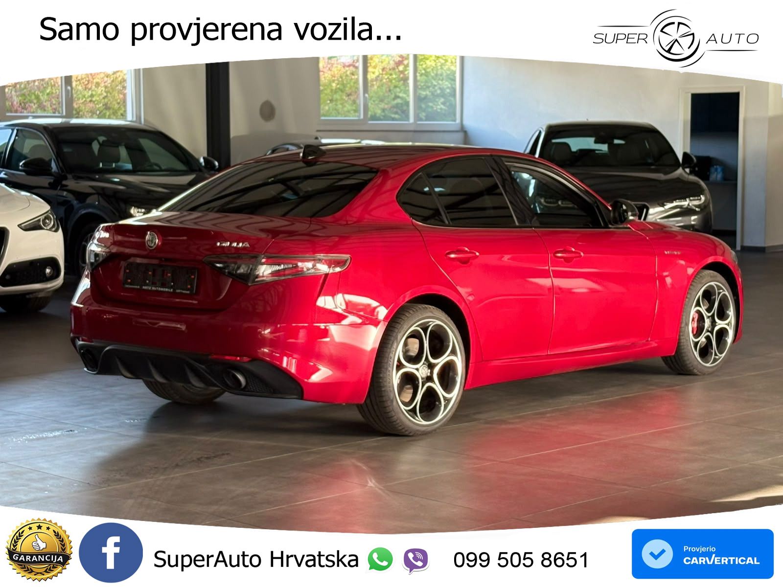 Alfa Romeo Giulia 2.0 Turbo (280 KS) Q4 Automatic LED+GR SJED+ACC