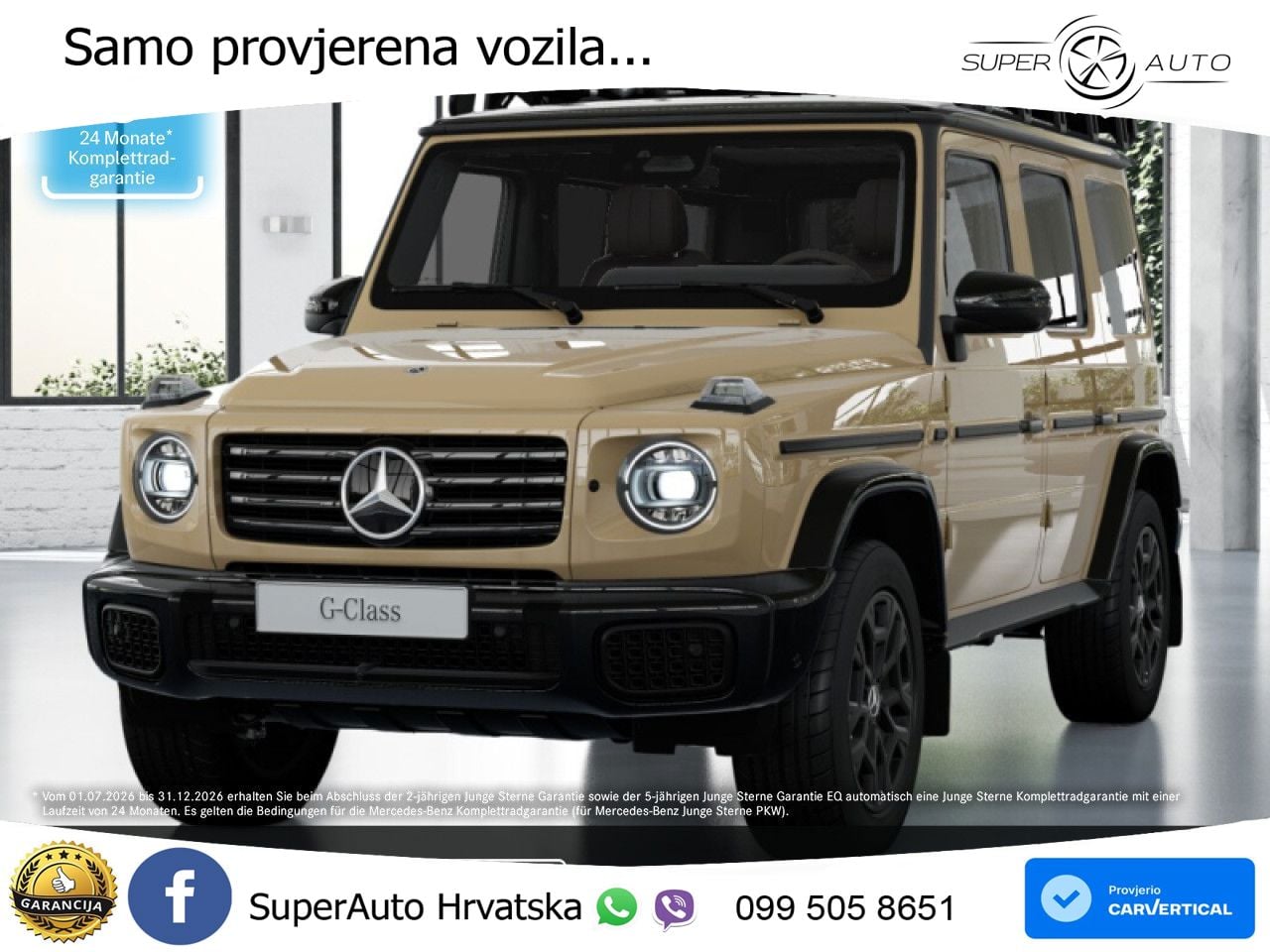 Mercedes G 450d Long (367 KS) 4MATIC 9G-TRONIC Superior LED+GR SJED+ACC