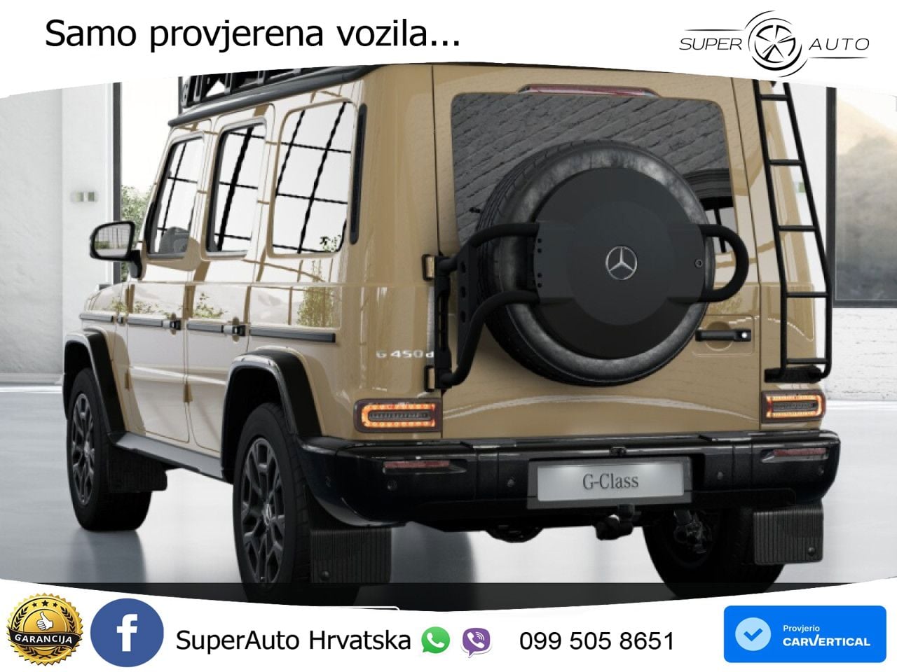 Mercedes G 450d Long (367 KS) 4MATIC 9G-TRONIC Superior LED+GR SJED+ACC