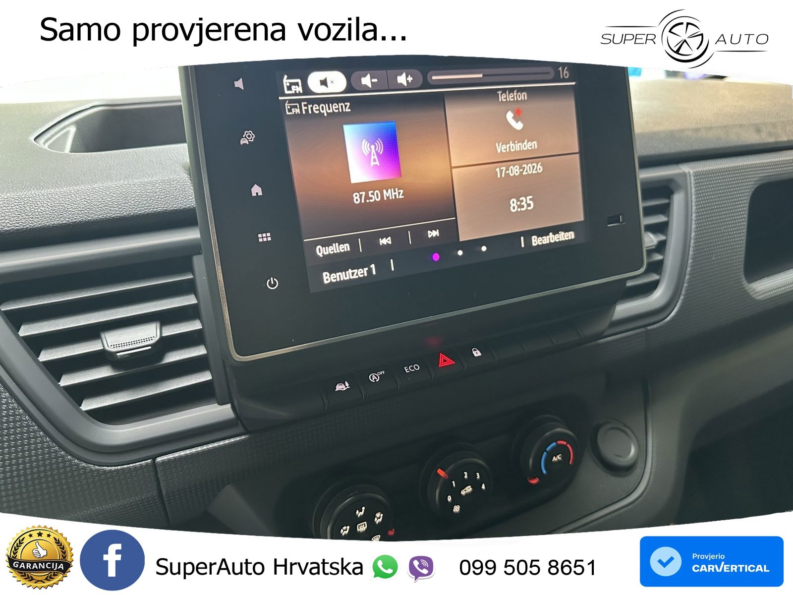Renault Trafic Komfort L1H1 2,8t Blue dCi 130 MY26 Lkw 131 KS