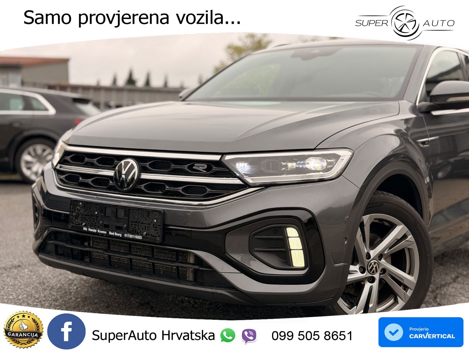 Volkswagen T-Roc 1.5 TSI (150 KS) DSG R-Line LED+GR SJED+ACC