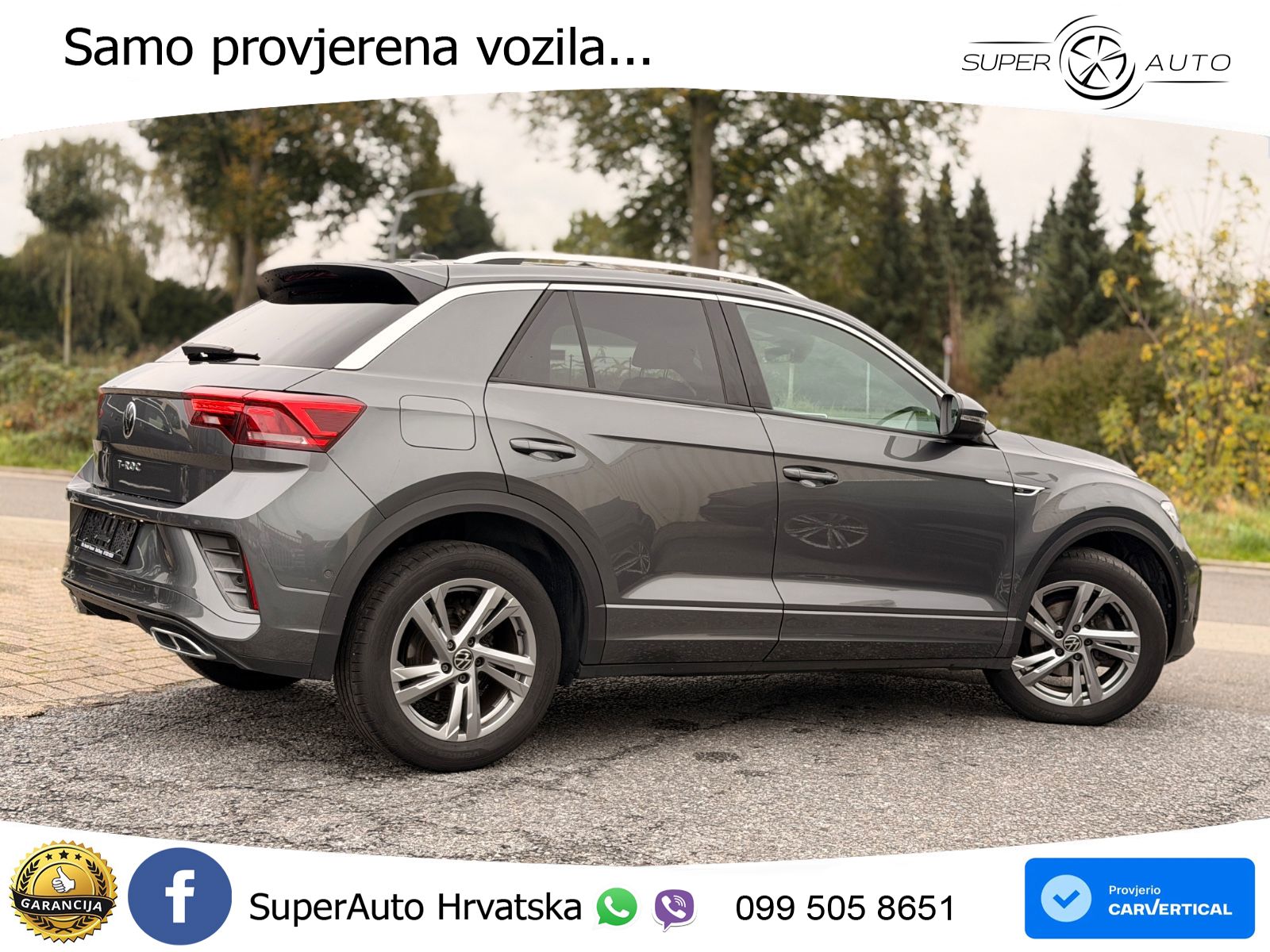 Volkswagen T-Roc 1.5 TSI (150 KS) DSG R-Line LED+GR SJED+ACC