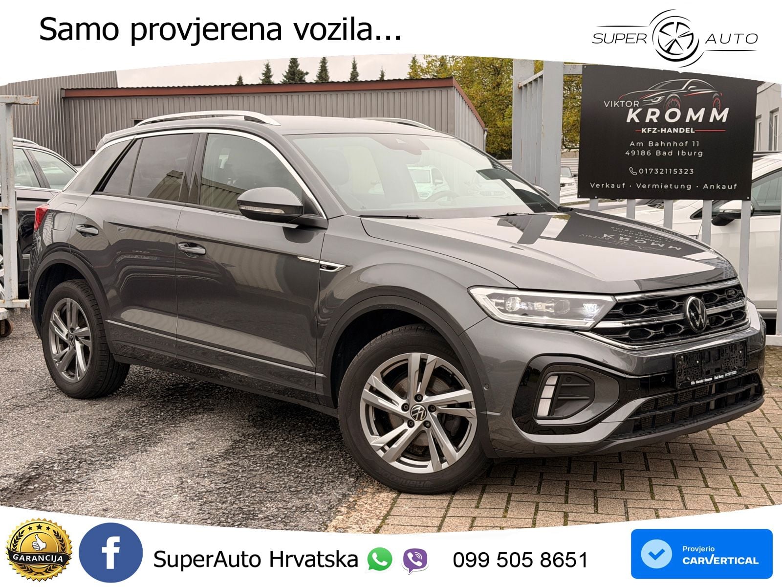 Volkswagen T-Roc 1.5 TSI (150 KS) DSG R-Line LED+GR SJED+ACC