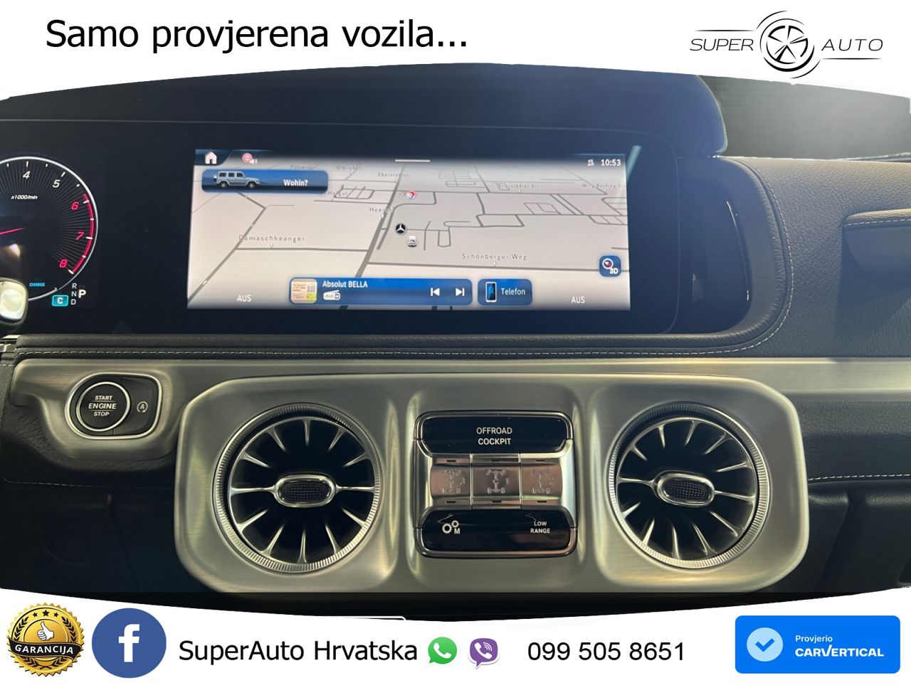 Mercedes G 500 Long (449 KS) 4MATIC 9G-TRONIC LED+GR SJED+ACC