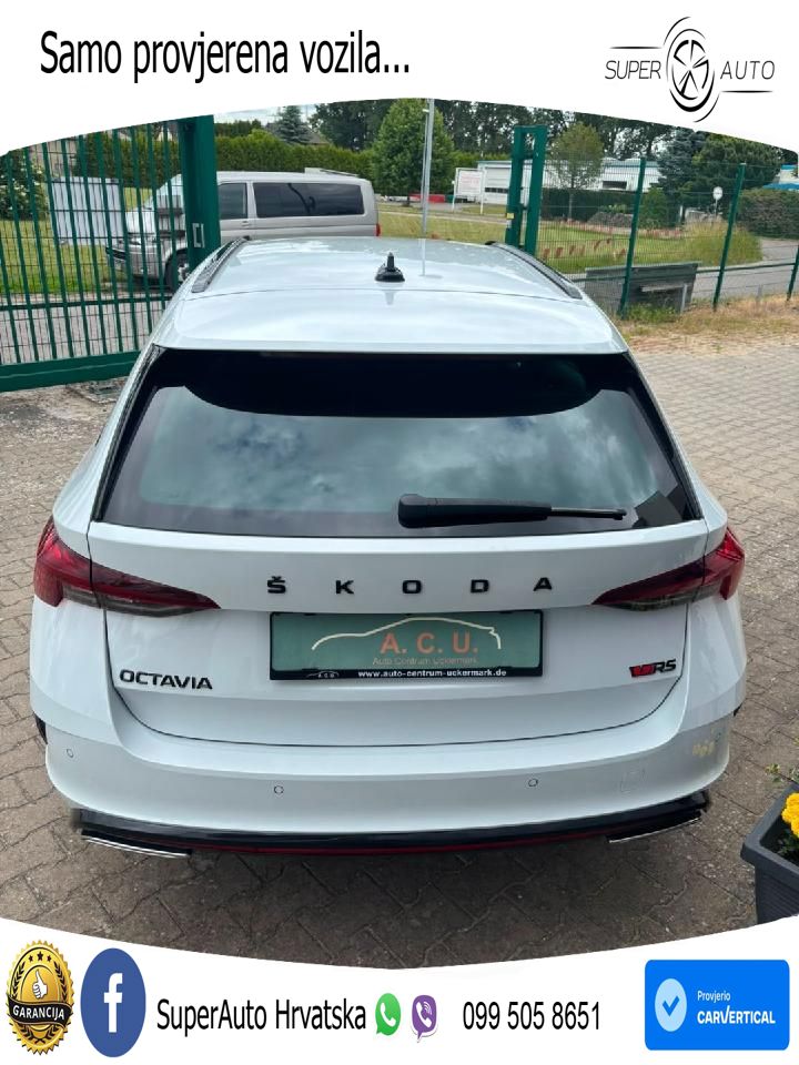 Škoda Octavia Combi RS 2.0 TSI (245 KS) DSG LED+GR SJED+ACC