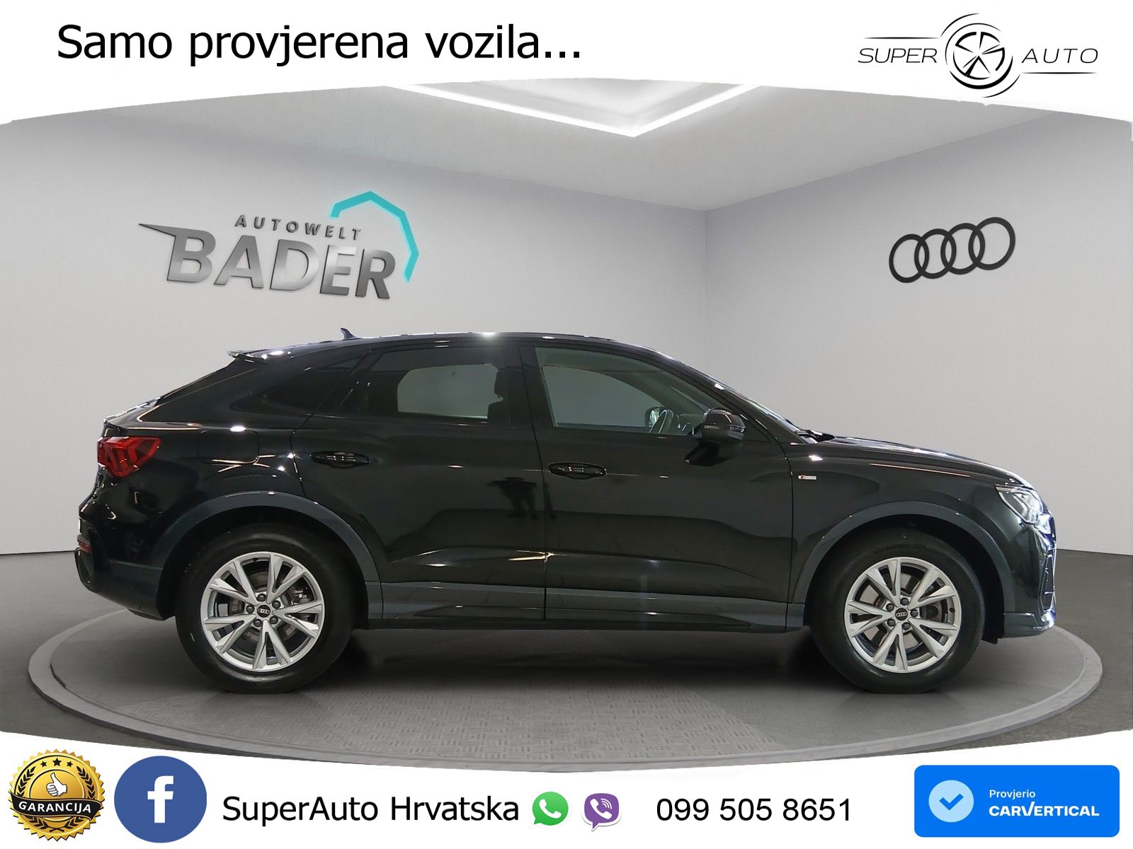 Audi Q3 Sportback 40 TDI (200 KS) quattro S tronic S line LED+GR SJED+ACC