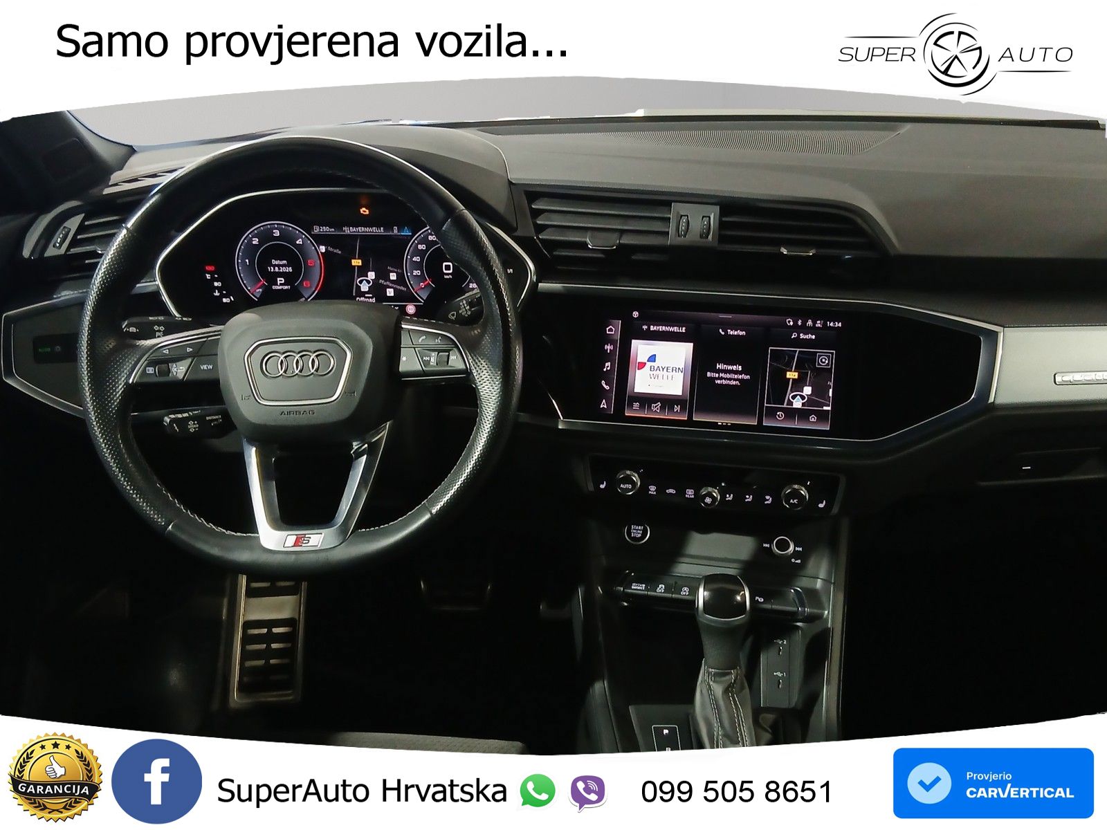 Audi Q3 Sportback 40 TDI (200 KS) quattro S tronic S line LED+GR SJED+ACC