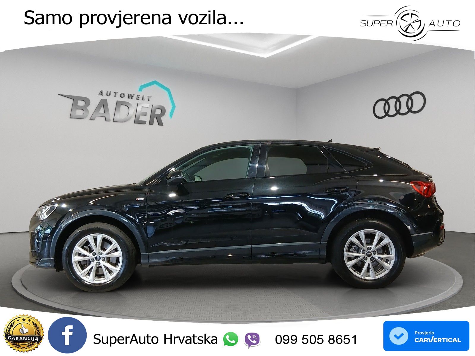 Audi Q3 Sportback 40 TDI (200 KS) quattro S tronic S line LED+GR SJED+ACC