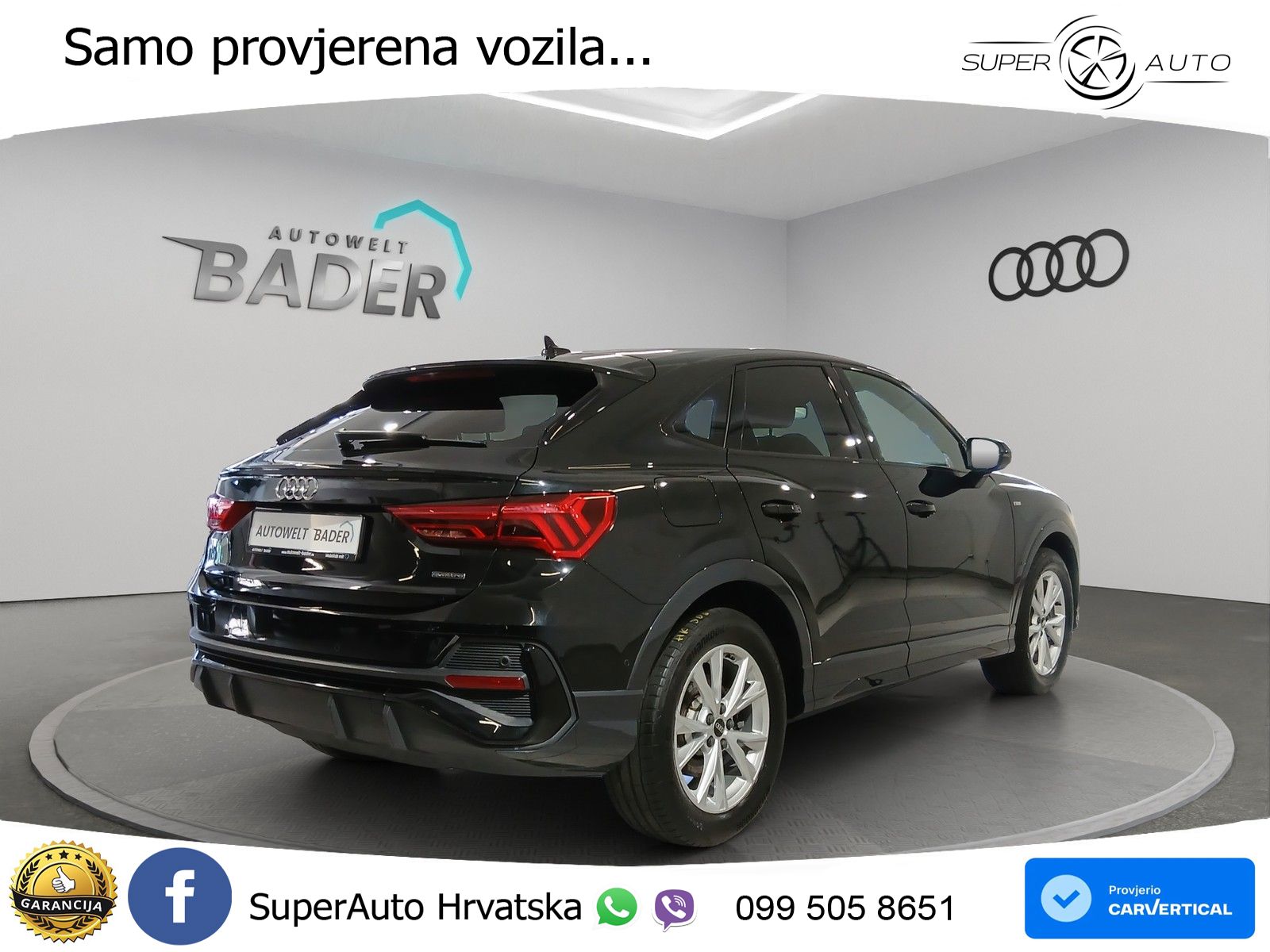 Audi Q3 Sportback 40 TDI (200 KS) quattro S tronic S line LED+GR SJED+ACC