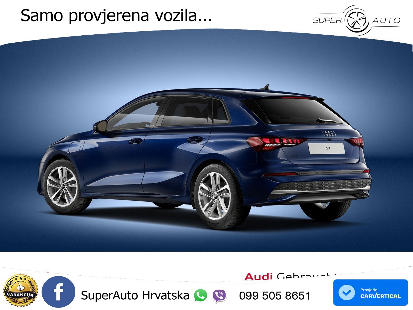 Audi A3 Sportback 40 TFSI e (204 KS) Plug-in Hybrid S tronic LED+GR SJED+ACC