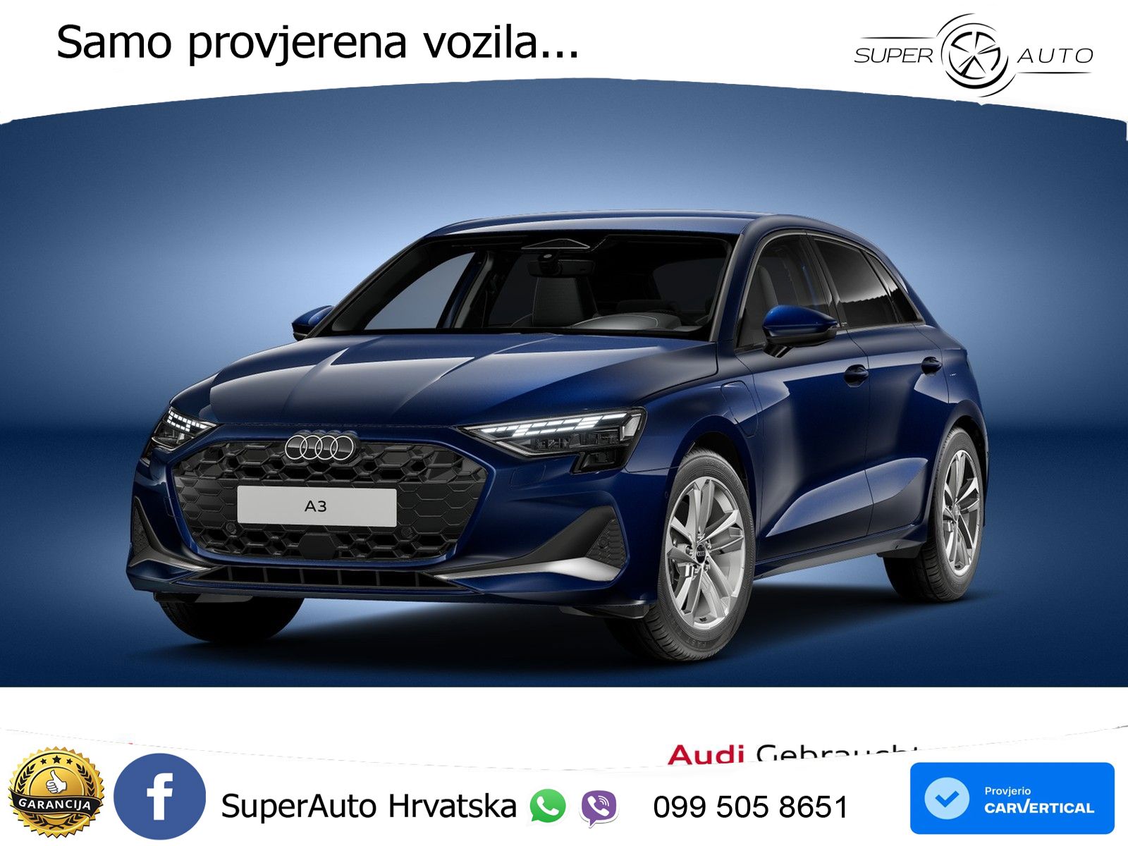 Audi A3 Sportback 40 TFSI e (204 KS) Plug-in Hybrid S tronic LED+GR SJED+ACC