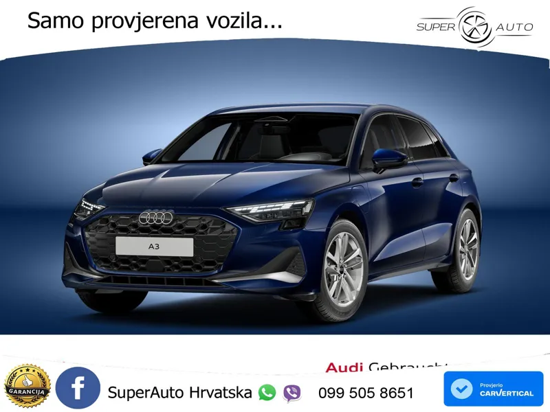 Audi A3 Sportback 40 TFSI e (204 KS) Plug-in Hybrid S tronic LED+GR SJED+ACC