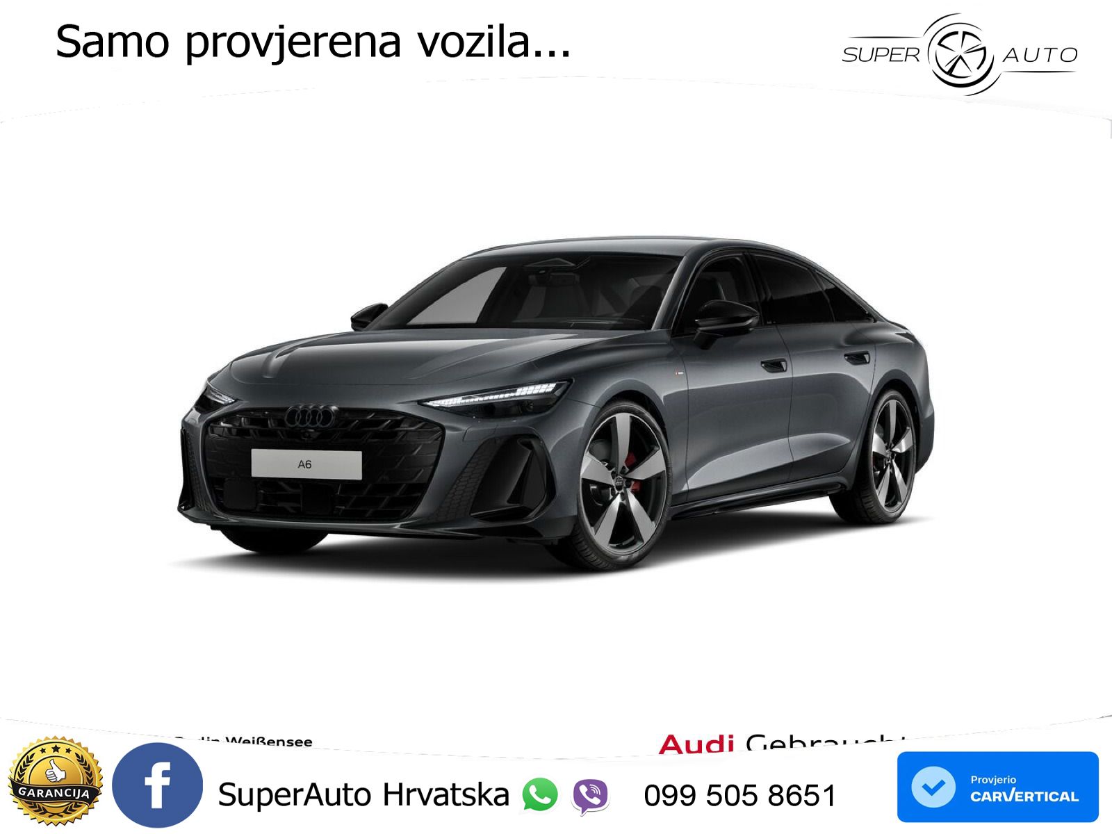 Audi A6 2.0 TFSI (204 KS) S tronic S line LED+GR SJED+ACC