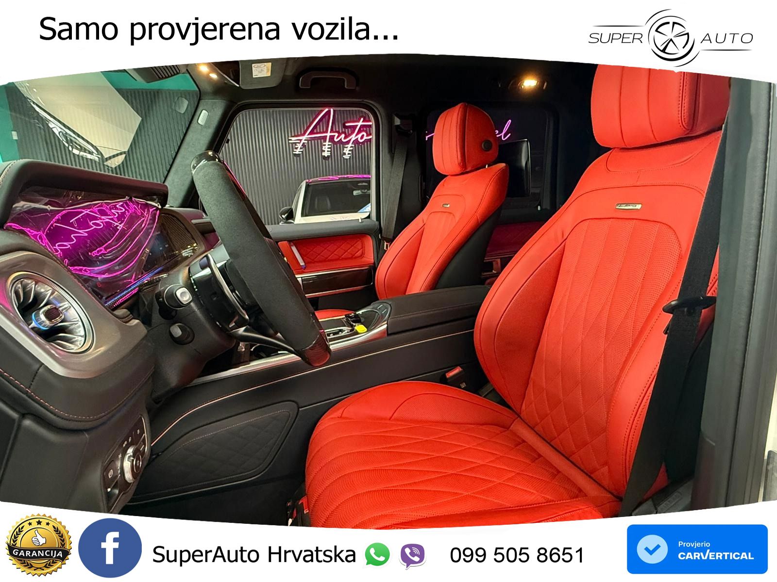 Mercedes AMG G 63 Long V8 (585 KS) 4MATIC 9G-TRONIC AMG SPEEDSHIFT PLUS ZRAČNI+ACC+4xGR SJED+KAM
