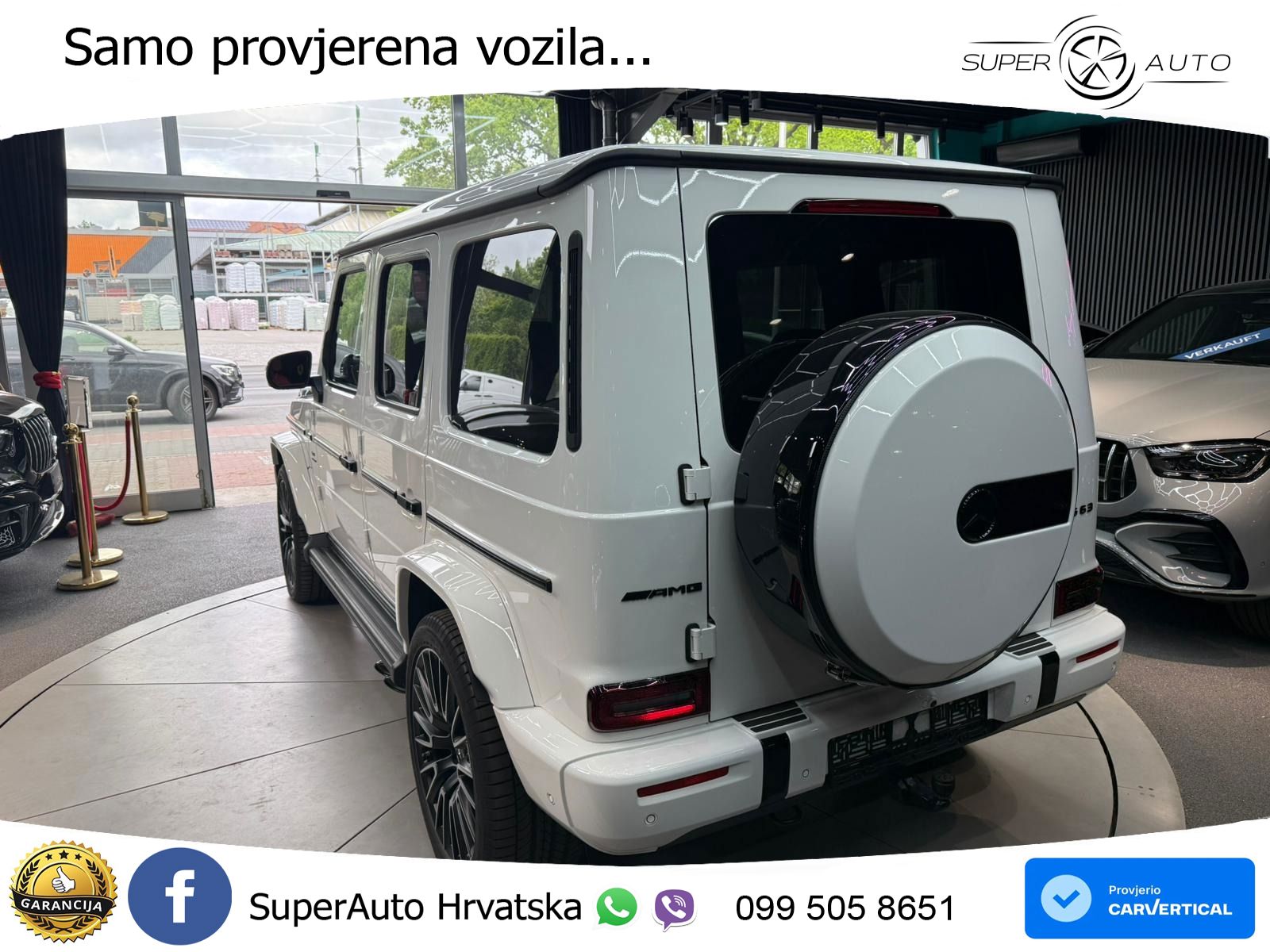 Mercedes AMG G 63 Long V8 (585 KS) 4MATIC 9G-TRONIC AMG SPEEDSHIFT PLUS ZRAČNI+ACC+4xGR SJED+KAM