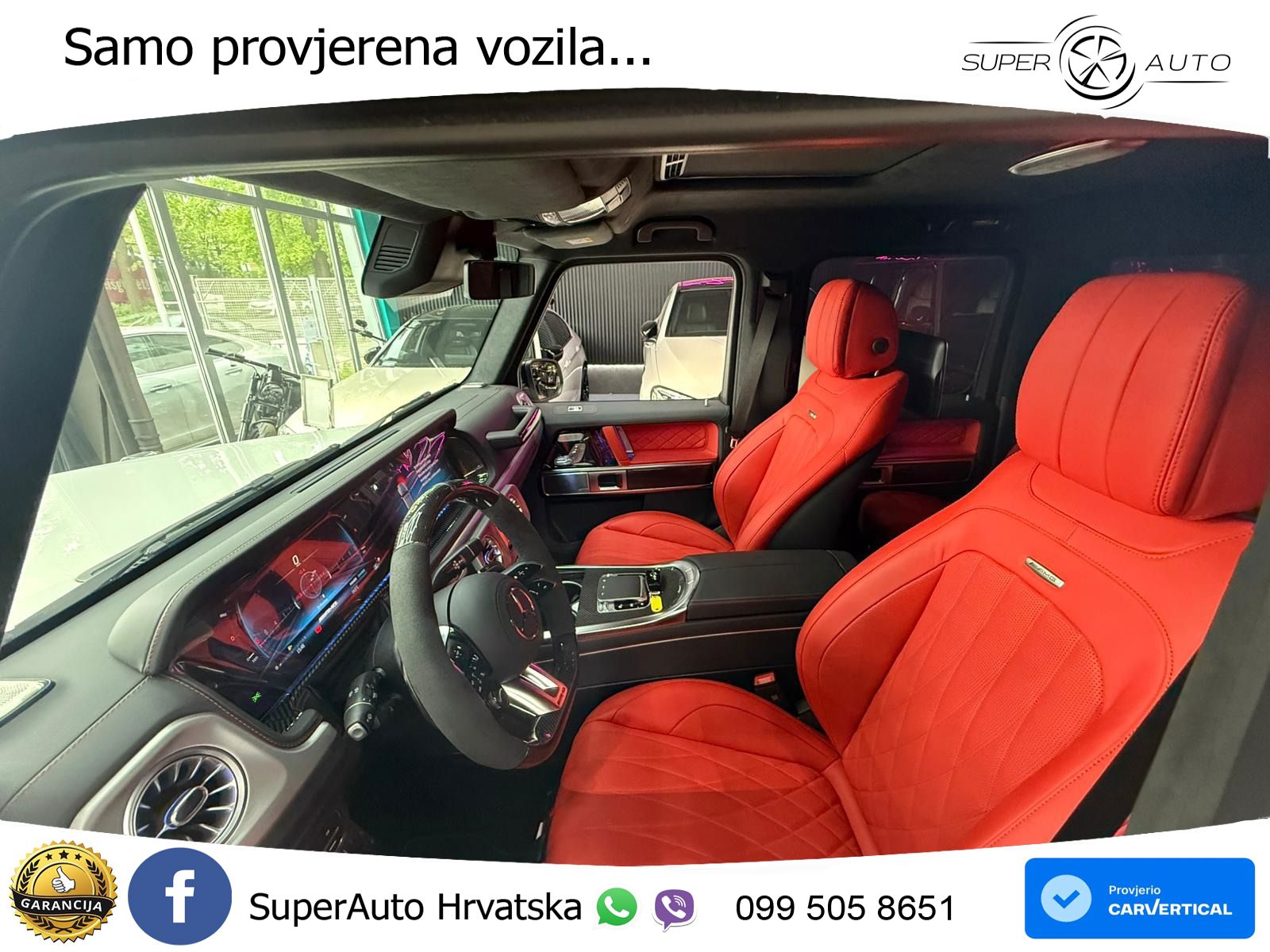 Mercedes AMG G 63 Long V8 (585 KS) 4MATIC 9G-TRONIC AMG SPEEDSHIFT PLUS ZRAČNI+ACC+4xGR SJED+KAM