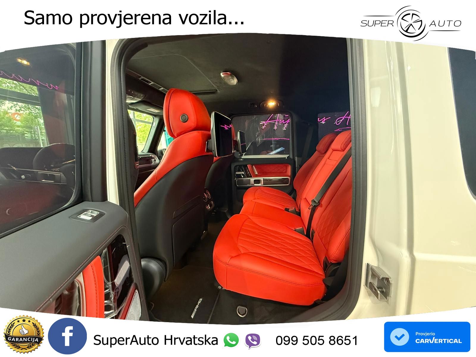 Mercedes AMG G 63 Long V8 (585 KS) 4MATIC 9G-TRONIC AMG SPEEDSHIFT PLUS ZRAČNI+ACC+4xGR SJED+KAM