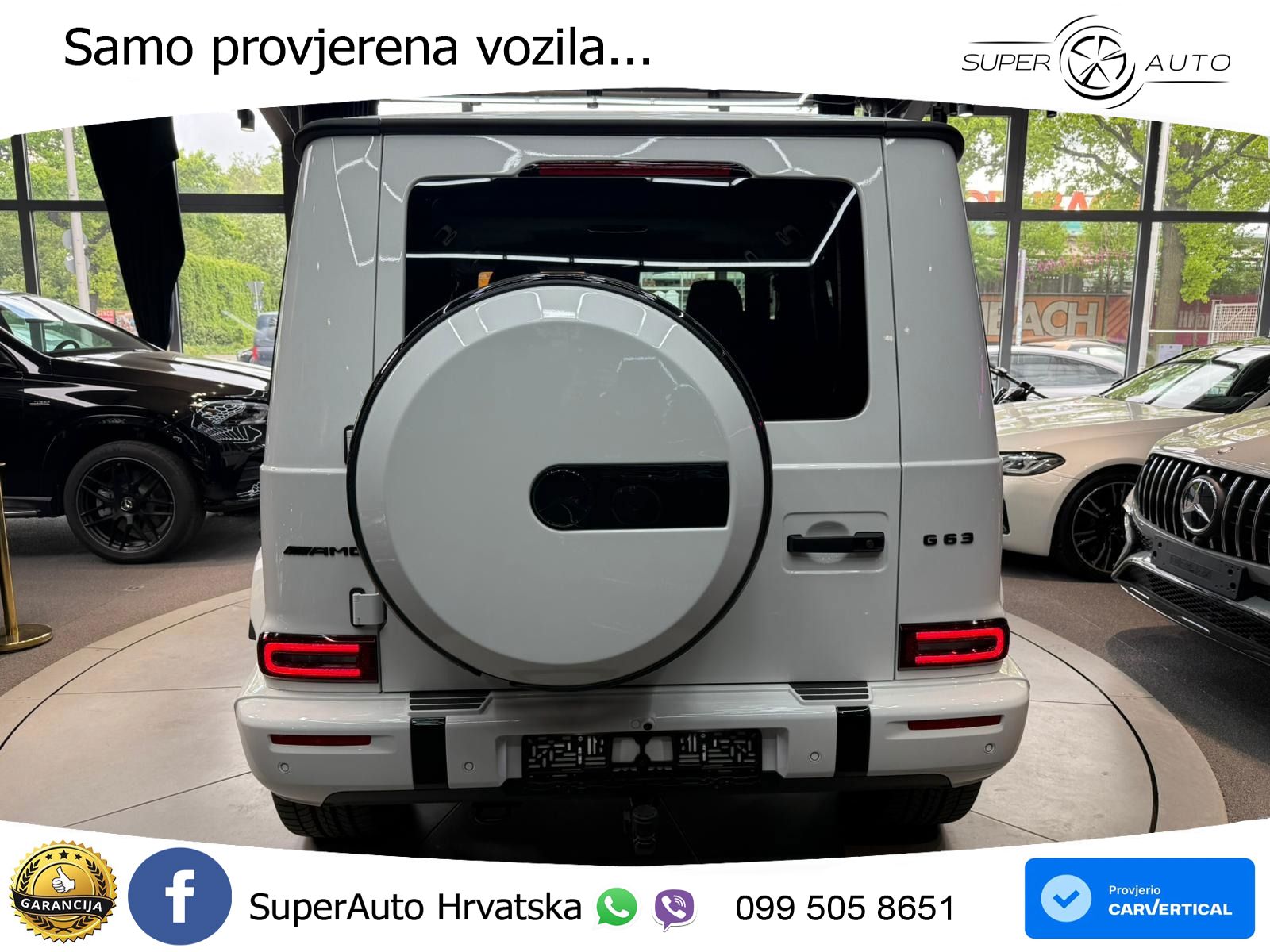 Mercedes AMG G 63 Long V8 (585 KS) 4MATIC 9G-TRONIC AMG SPEEDSHIFT PLUS ZRAČNI+ACC+4xGR SJED+KAM