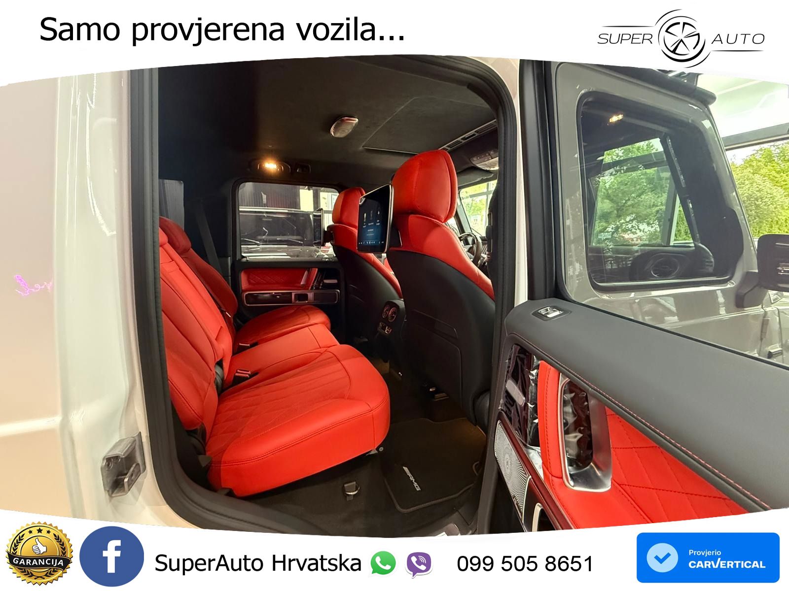 Mercedes AMG G 63 Long V8 (585 KS) 4MATIC 9G-TRONIC AMG SPEEDSHIFT PLUS ZRAČNI+ACC+4xGR SJED+KAM