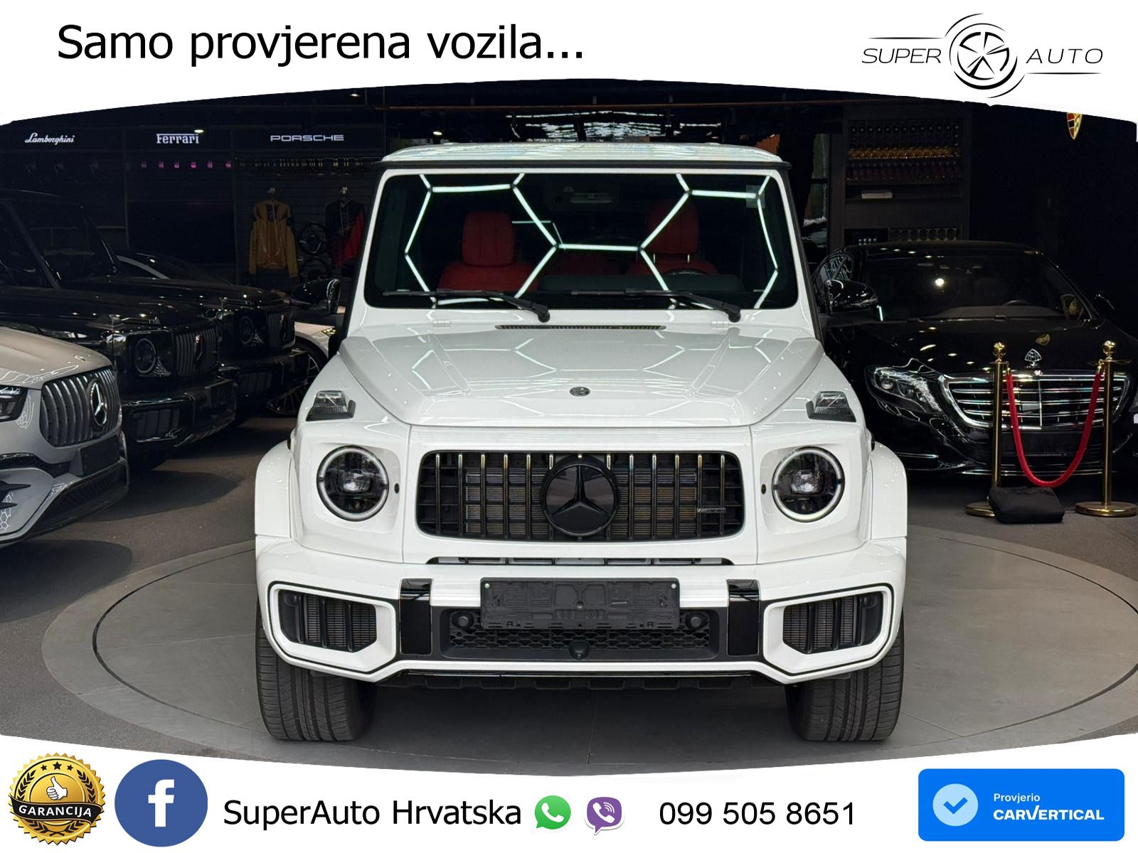 Mercedes AMG G 63 Long V8 (585 KS) 4MATIC 9G-TRONIC AMG SPEEDSHIFT PLUS ZRAČNI+ACC+4xGR SJED+KAM