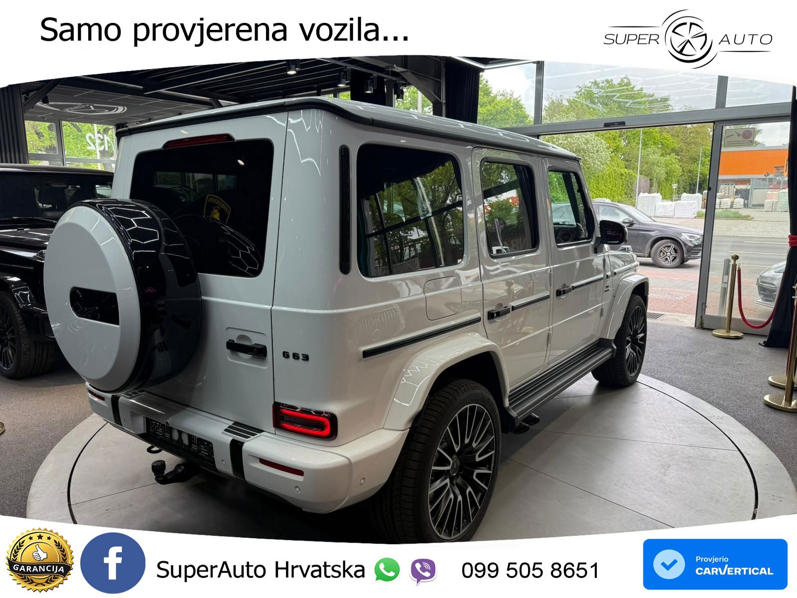Mercedes AMG G 63 Long V8 (585 KS) 4MATIC 9G-TRONIC AMG SPEEDSHIFT PLUS ZRAČNI+ACC+4xGR SJED+KAM