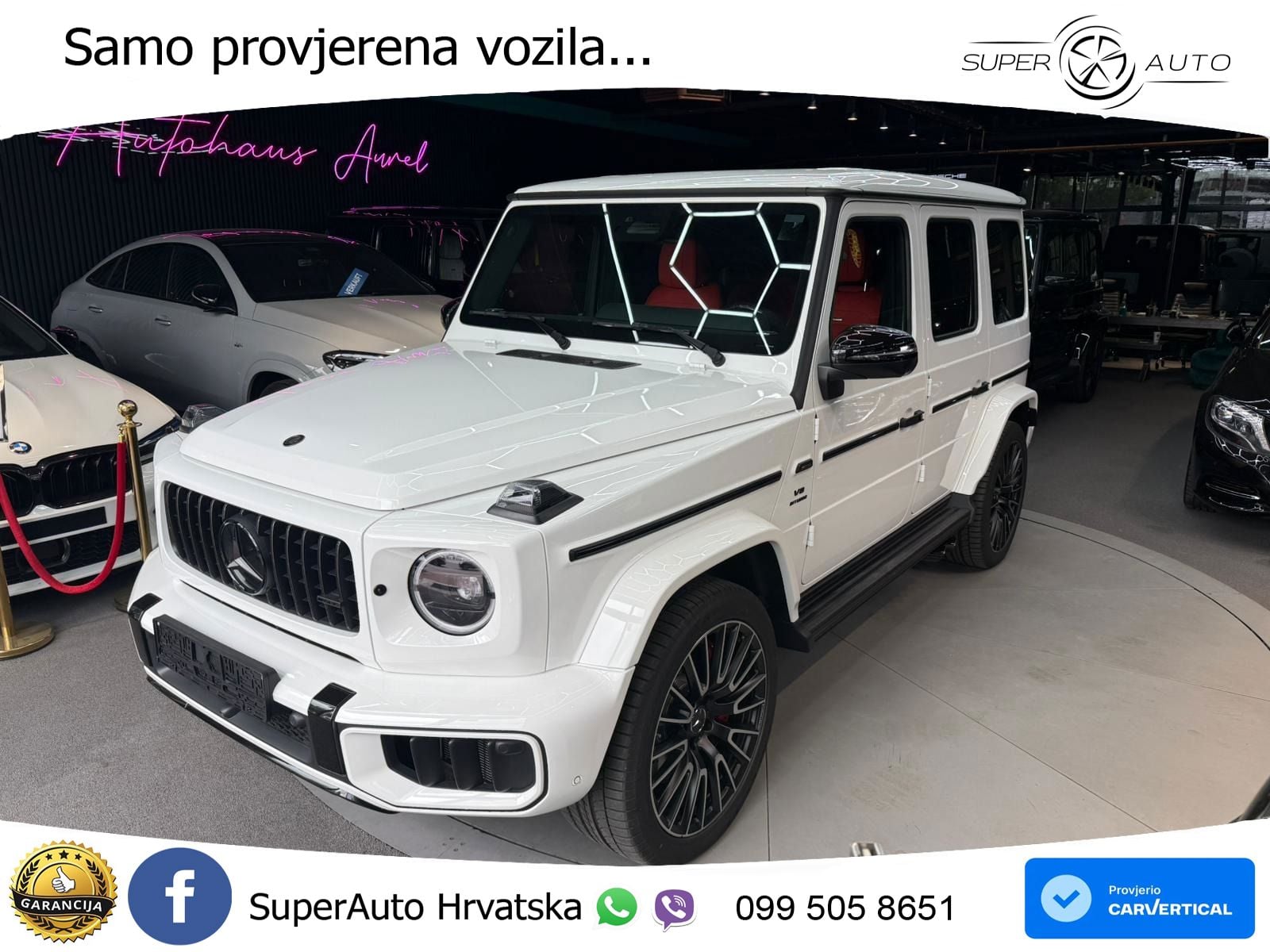 Mercedes AMG G 63 Long V8 (585 KS) 4MATIC 9G-TRONIC AMG SPEEDSHIFT PLUS ZRAČNI+ACC+4xGR SJED+KAM