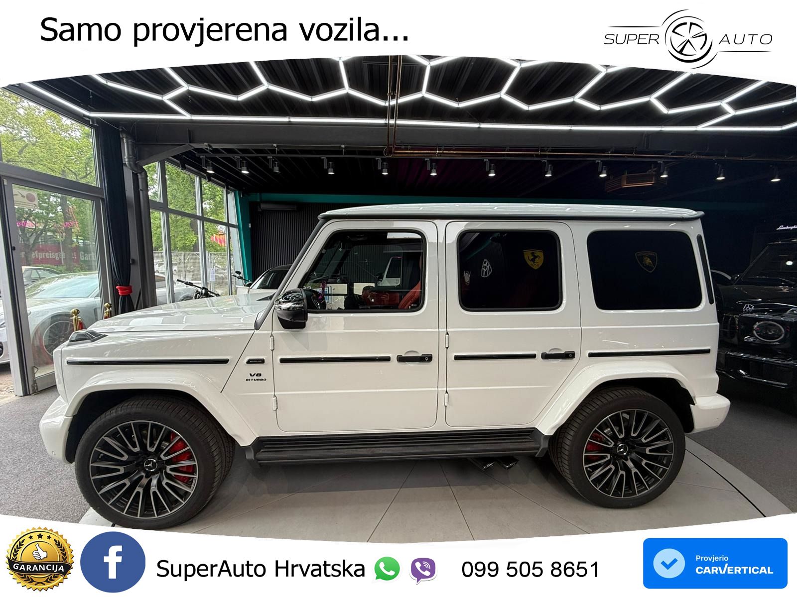 Mercedes AMG G 63 Long V8 (585 KS) 4MATIC 9G-TRONIC AMG SPEEDSHIFT PLUS ZRAČNI+ACC+4xGR SJED+KAM