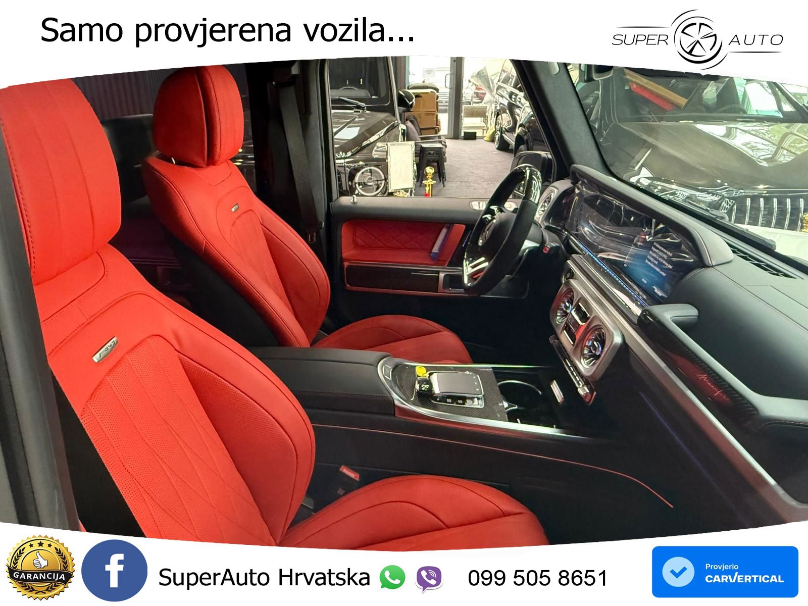 Mercedes AMG G 63 Long V8 (585 KS) 4MATIC 9G-TRONIC AMG SPEEDSHIFT PLUS ZRAČNI+ACC+4xGR SJED+KAM