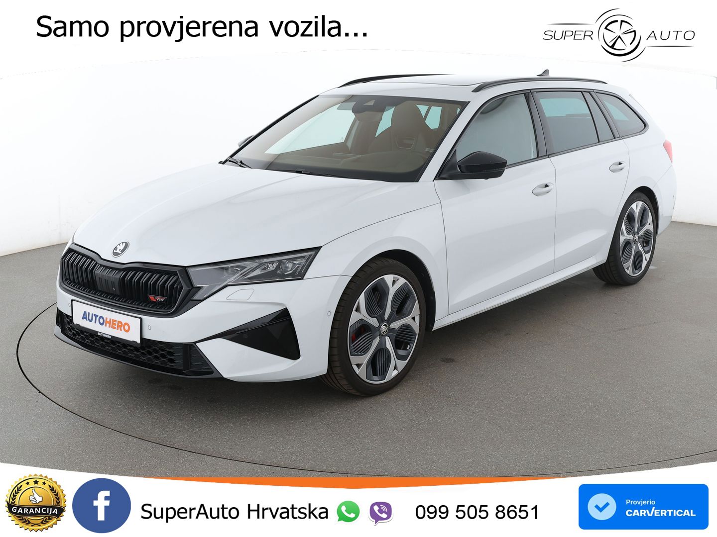 Škoda Octavia Combi RS 2.0 TSI (265 KS) DSG MATRIX+GR SJED+KAM