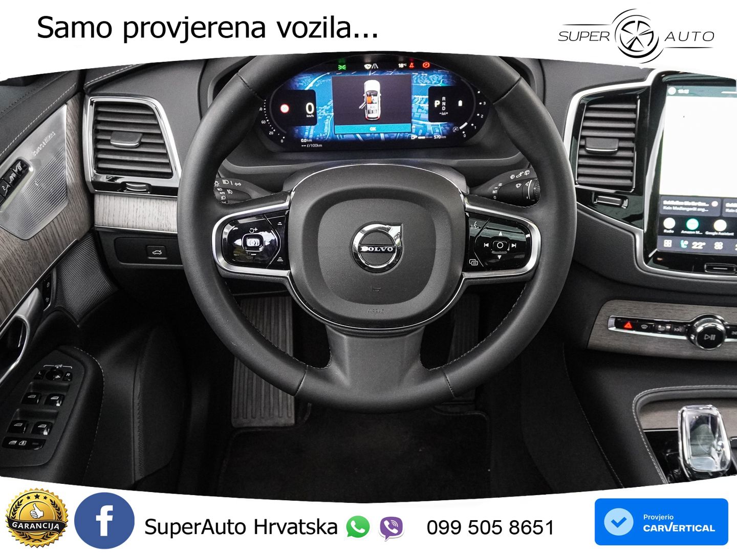 Volvo XC90 2.0 B5 Diesel AWD Automatic ACC+GR SJED+360+PANO