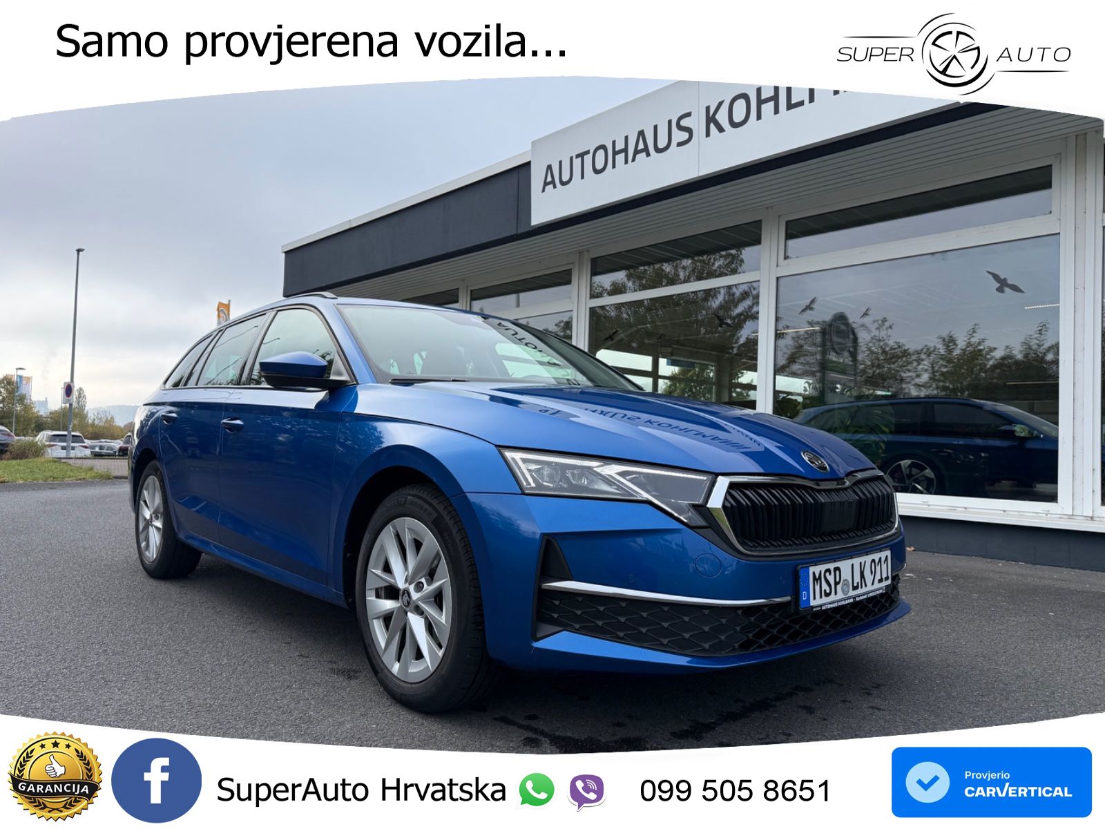 Škoda Octavia Combi 1.5 TSI (150 KS) DSG Selection LED+GR SJED+ACC