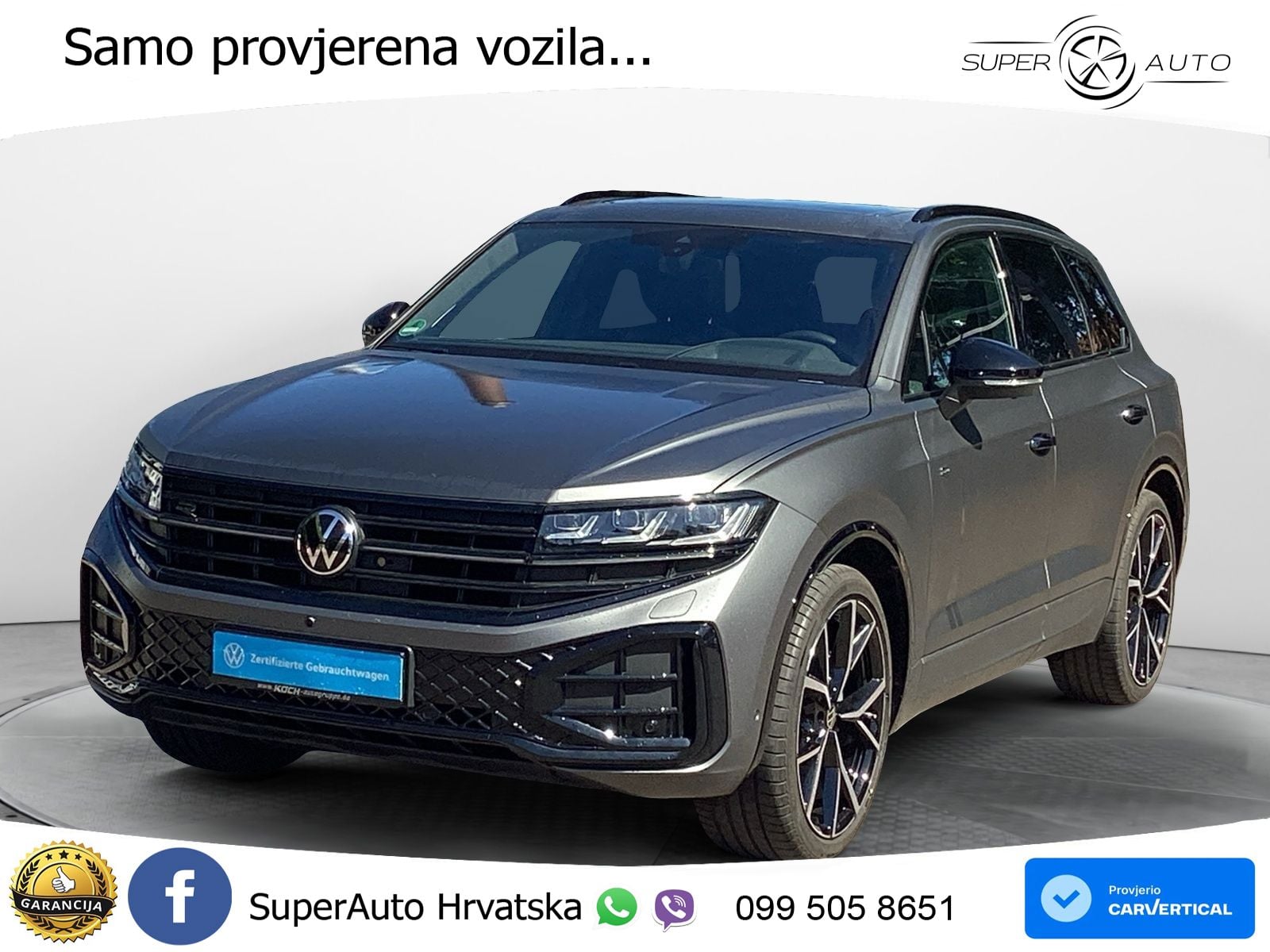 Volkswagen Touareg 3.0 V6 TDI (286 KS) 4MOTION Tiptronic ZRAČNI+ACC+GR SJED+KAM+PANO