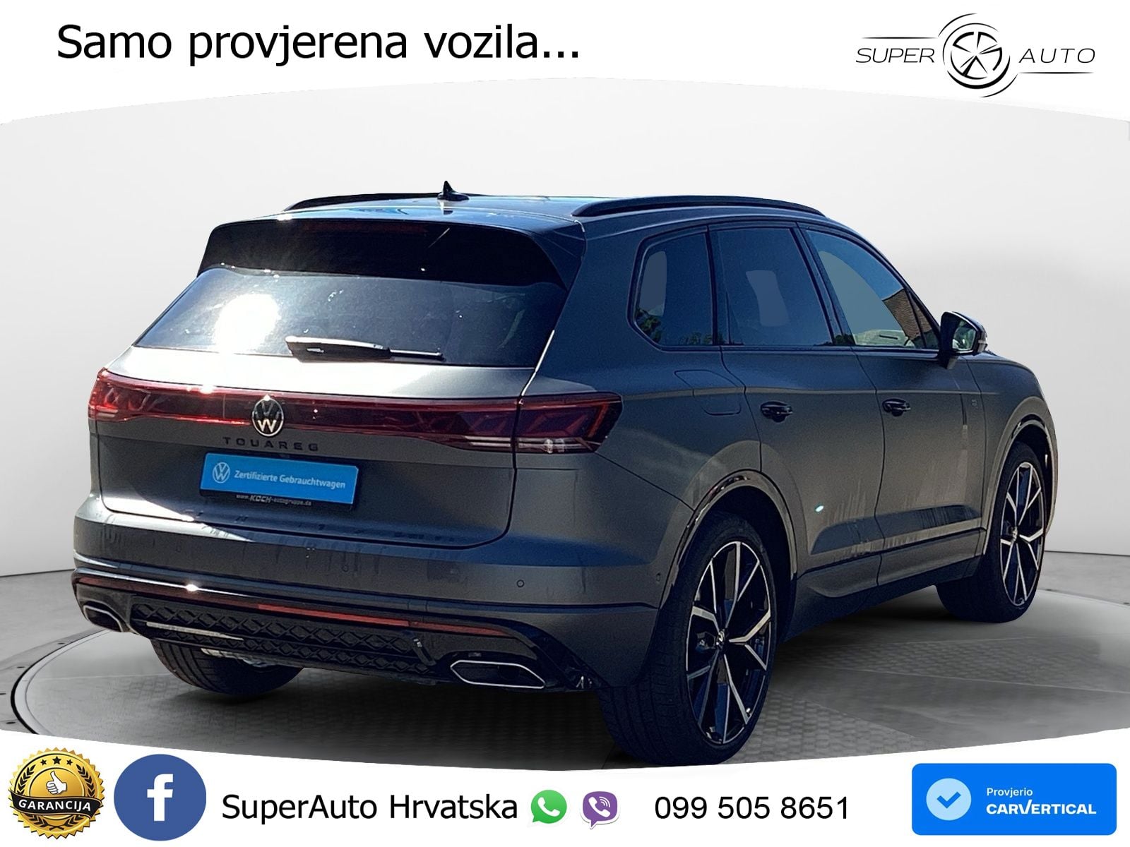 Volkswagen Touareg 3.0 V6 TDI (286 KS) 4MOTION Tiptronic ZRAČNI+ACC+GR SJED+KAM+PANO