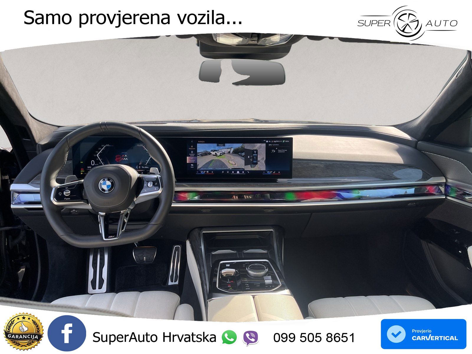 BMW 740d (299 KS) xDrive Steptronic ZRAČNI+ACC+GR SJED+KAM+PANO
