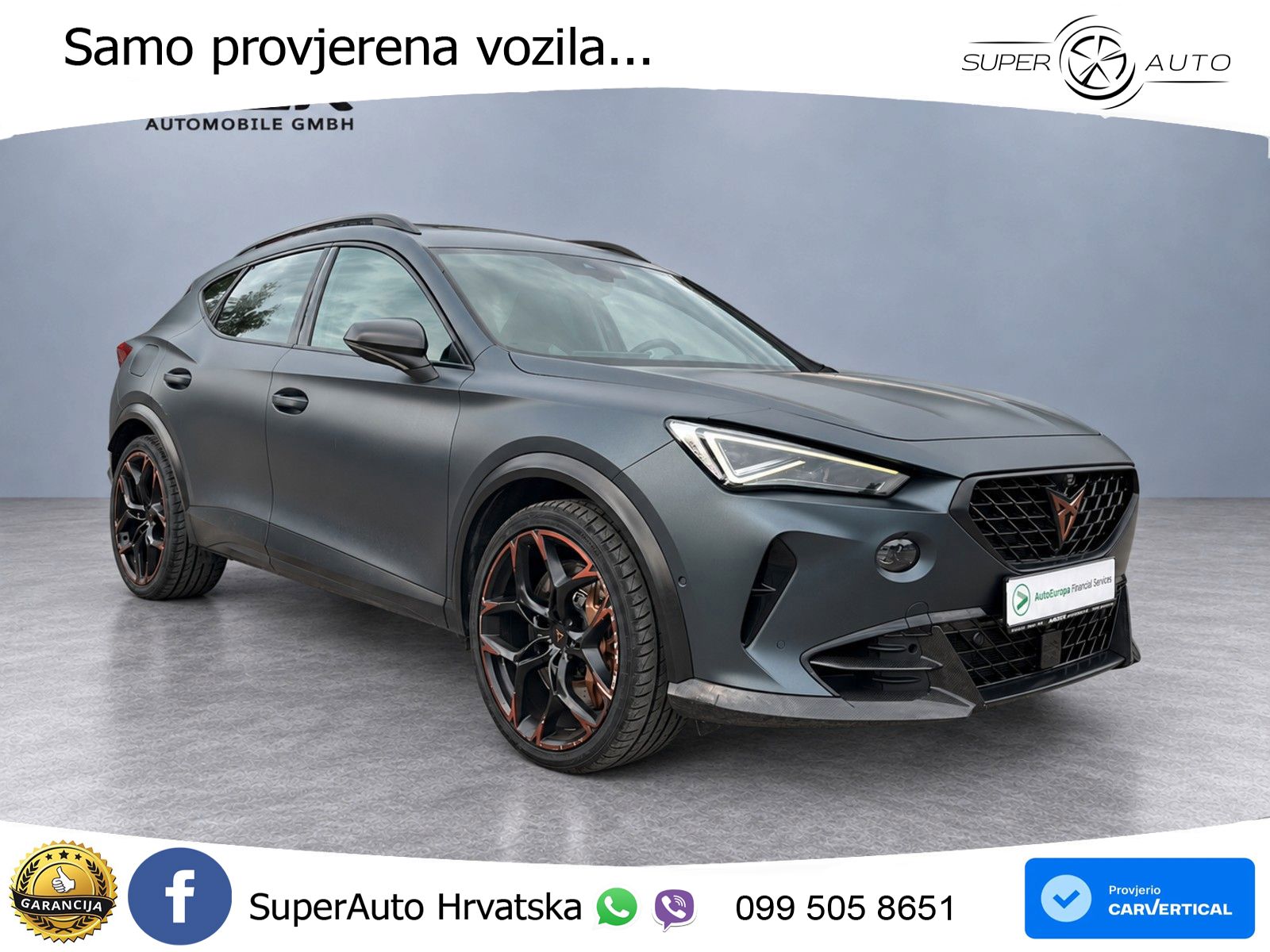 Cupra Formentor VZ5 2.5 TSI (390 KS) 4Drive DSG LED+ACC