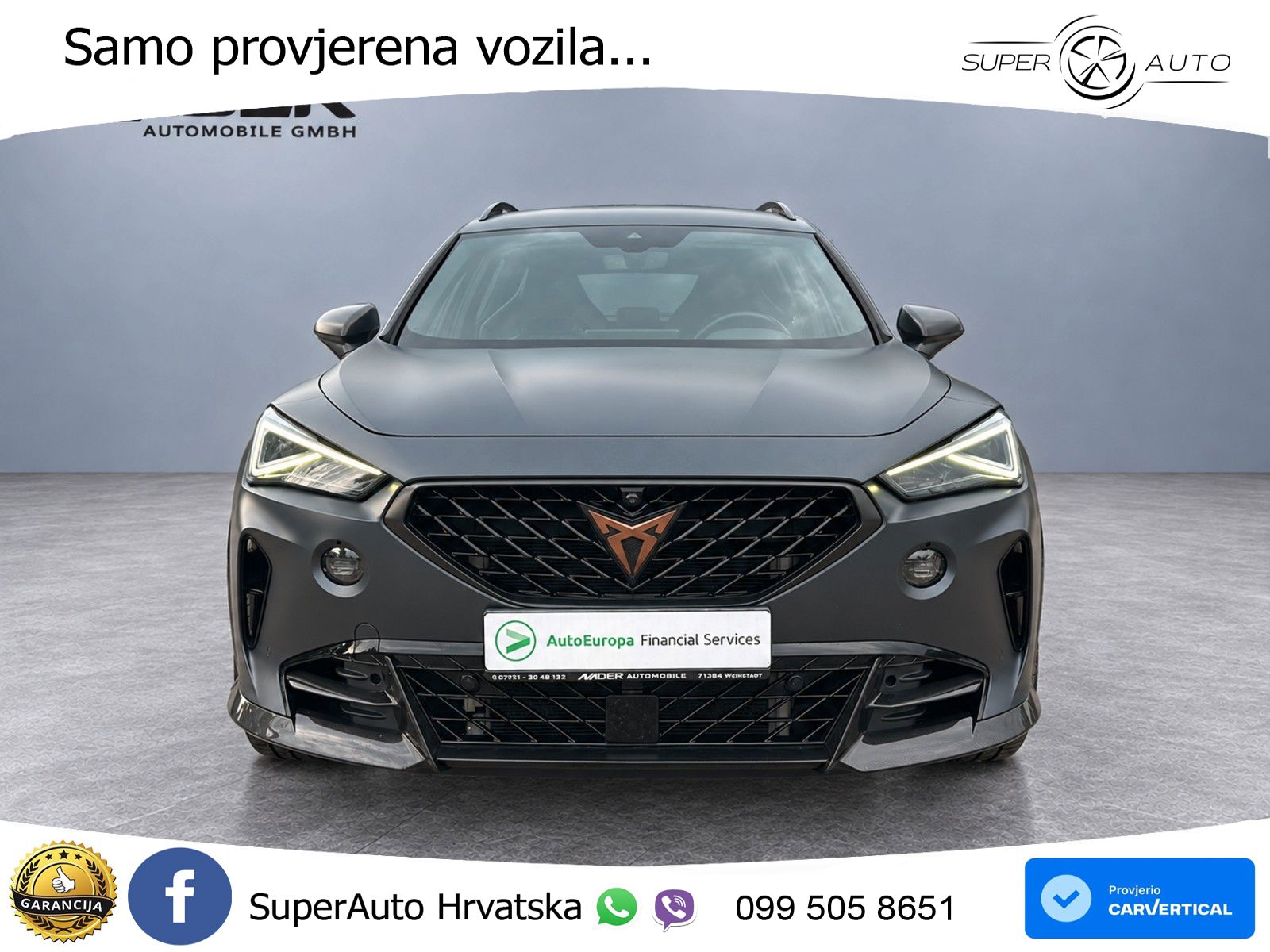 Cupra Formentor VZ5 2.5 TSI (390 KS) 4Drive DSG LED+ACC