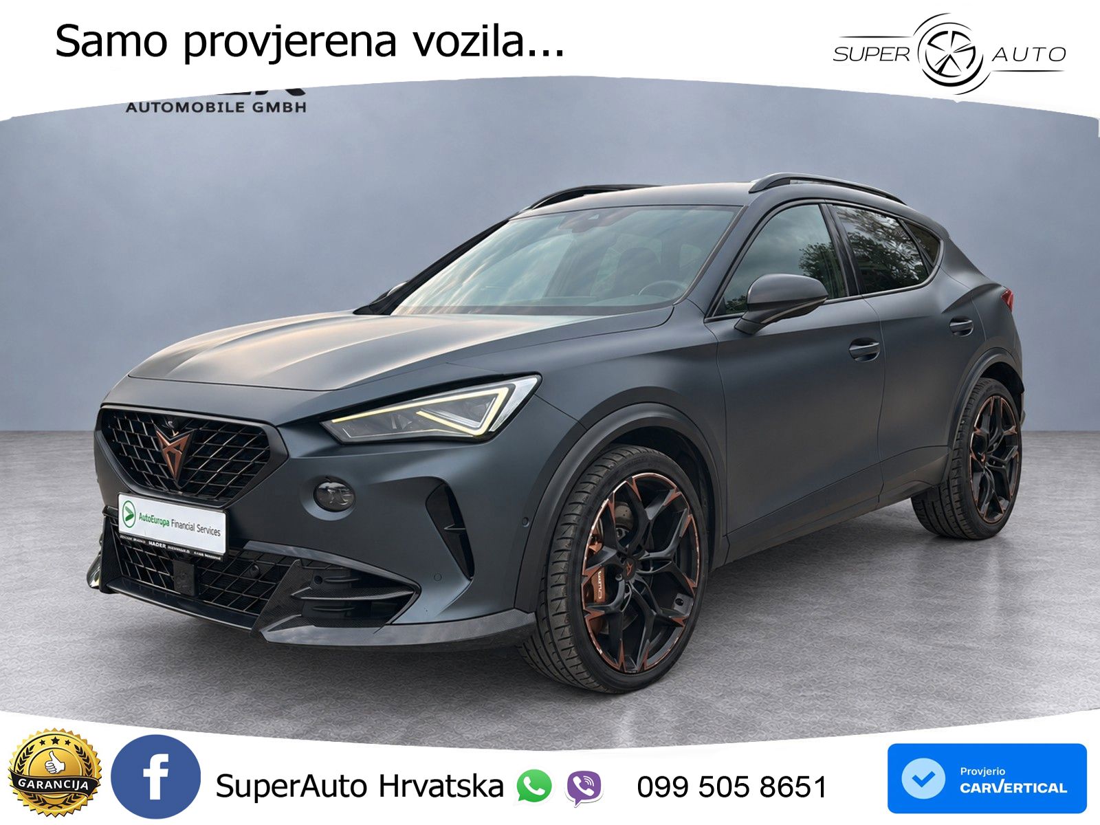 Cupra Formentor VZ5 2.5 TSI (390 KS) 4Drive DSG LED+ACC