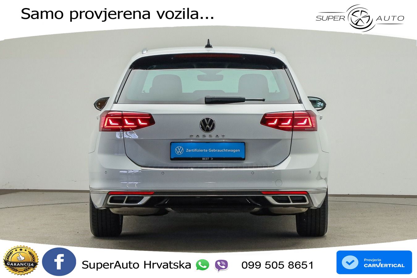 Volkswagen Passat Variant 2.0 TSI (190 KS) DSG R-Line LED+GR SJED+ACC
