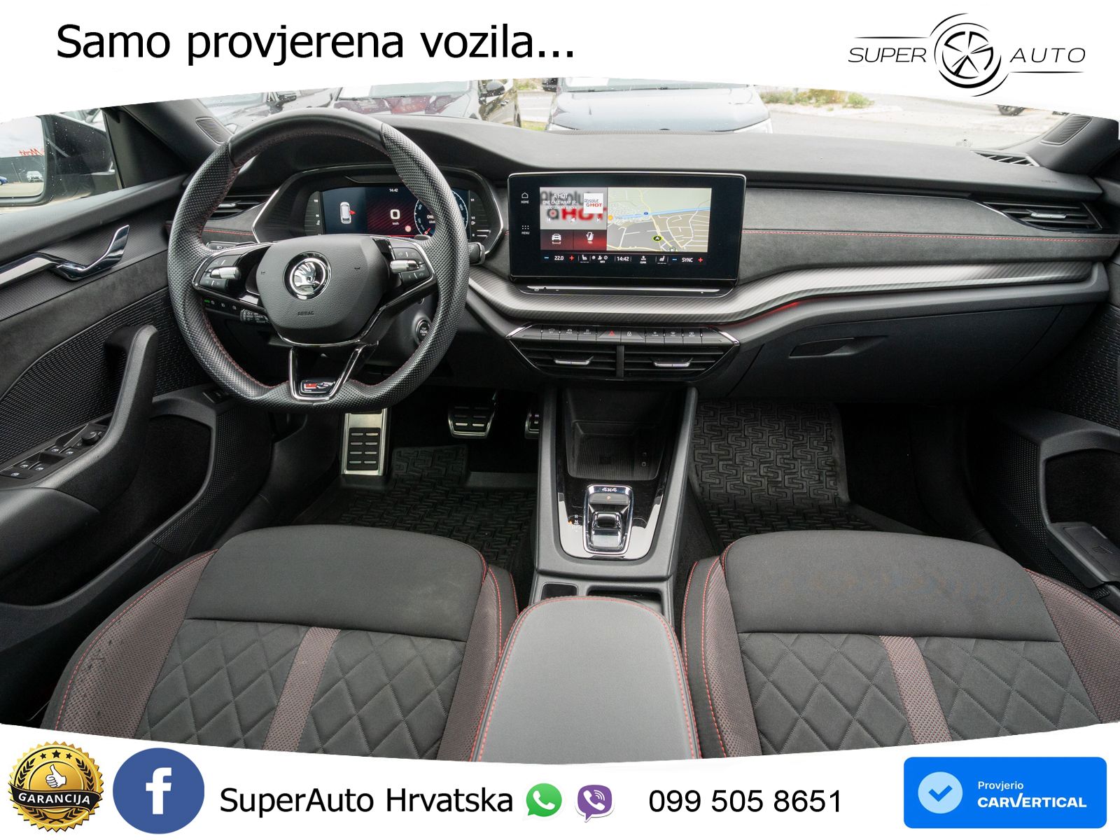 Škoda Octavia Combi RS 2.0 TDI (200 KS) 4x4 DSG LED+GR SJED+ACC