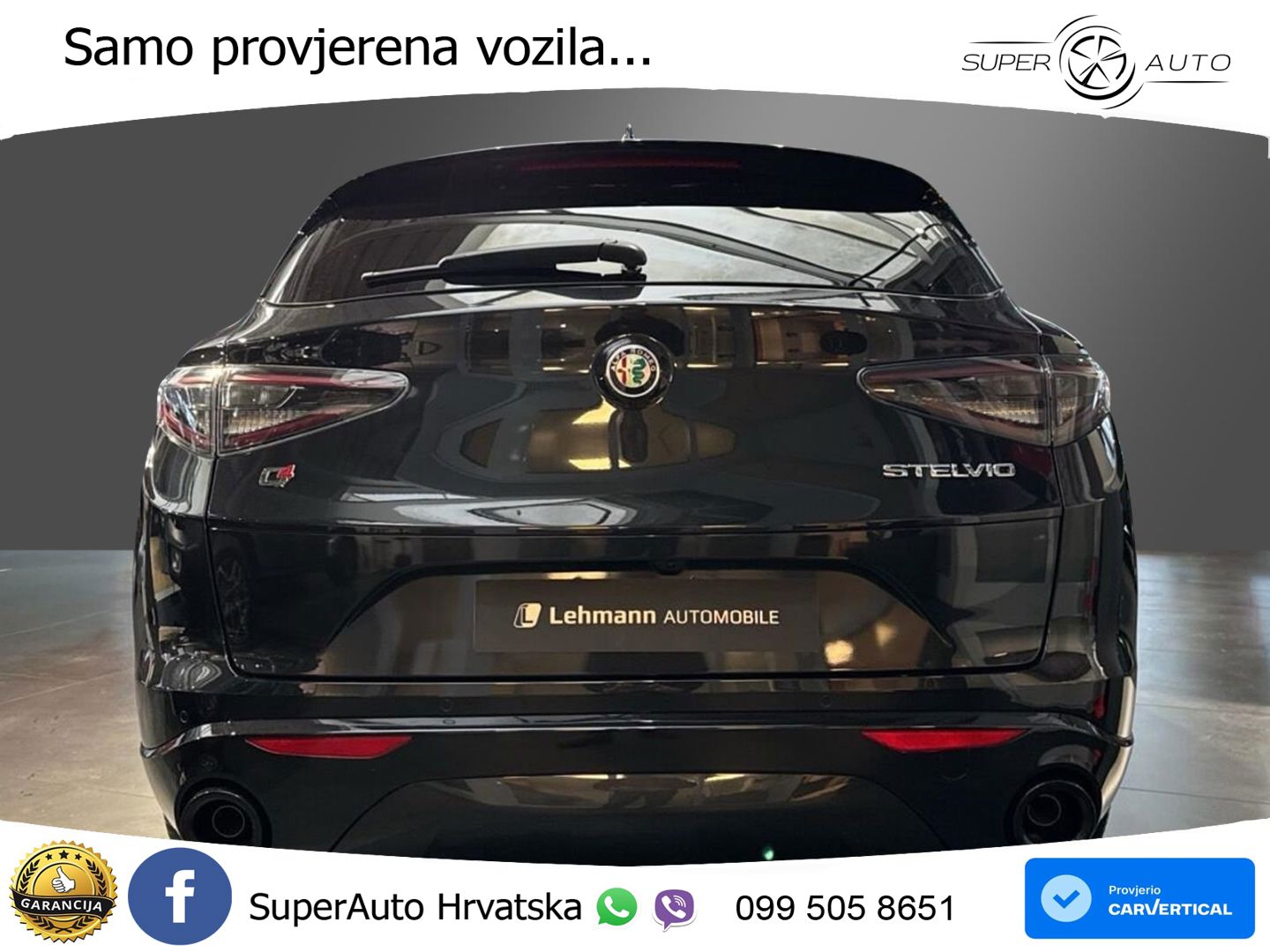 Alfa Romeo Stelvio 2.0 Turbo (280 KS) Q4 Automatic LED+GR SJED+ACC