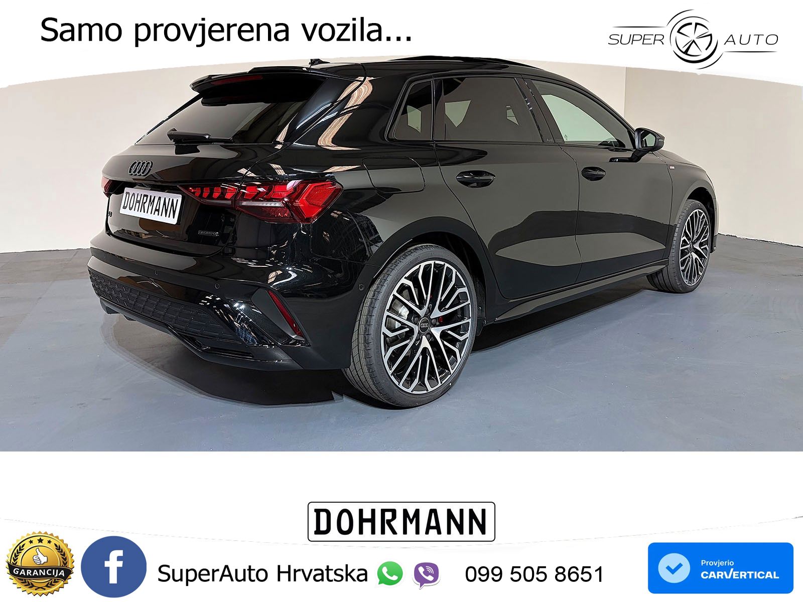 Audi A3 Sportback 40 TFSI (204 KS) quattro S tronic S line MATRIX+GR SJED+KAM