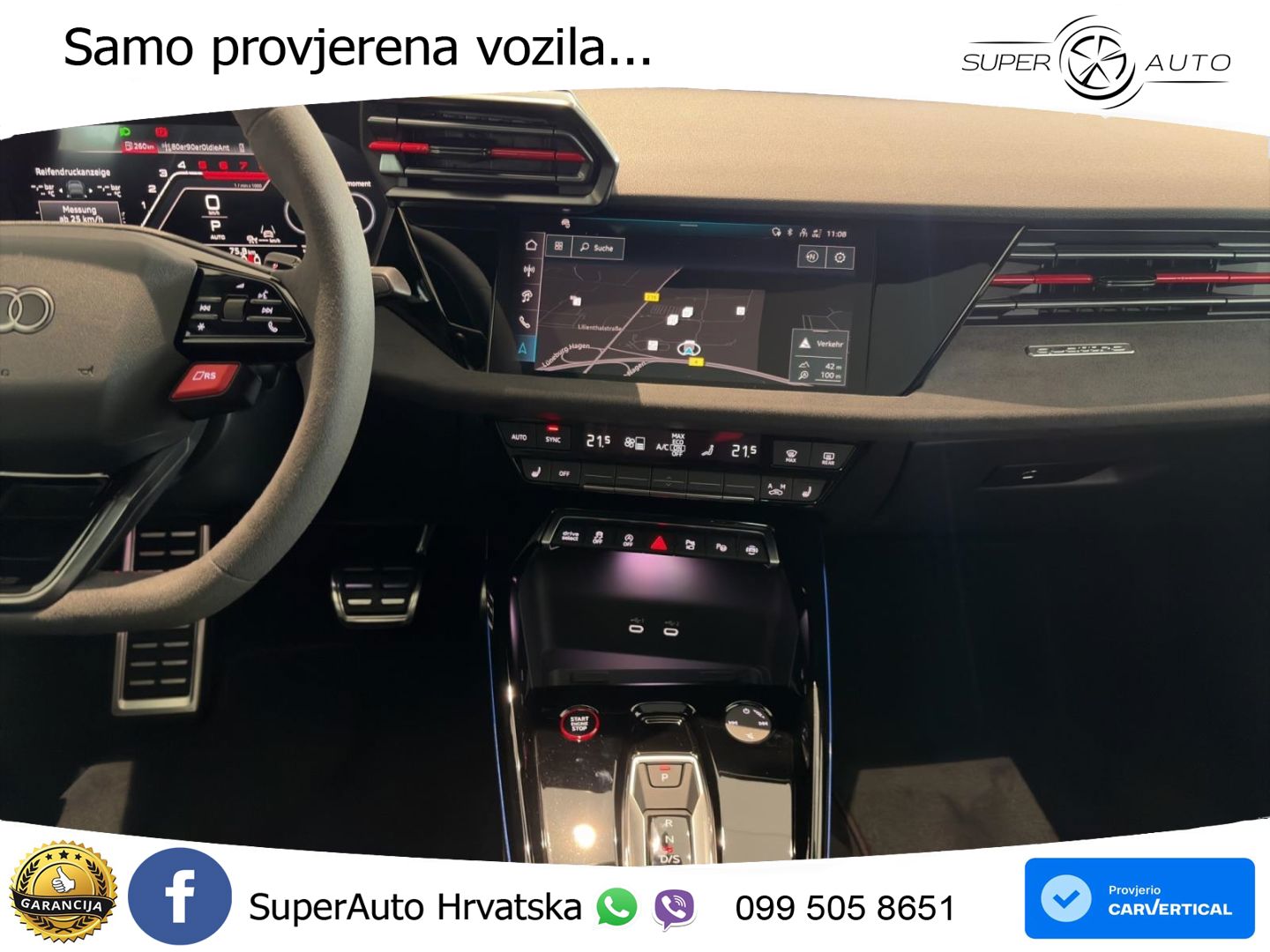 Audi RS3 Sedan 2.5 TFSI (400 KS) quattro S tronic LED+GR SJED+ACC