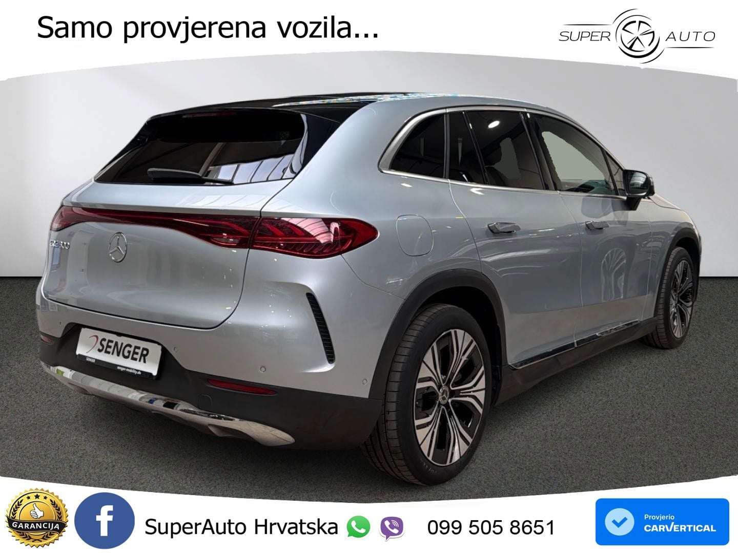 Mercedes EQE SUV 300 98 kWh (245 KS) ACC+GR SJED+360+PANO