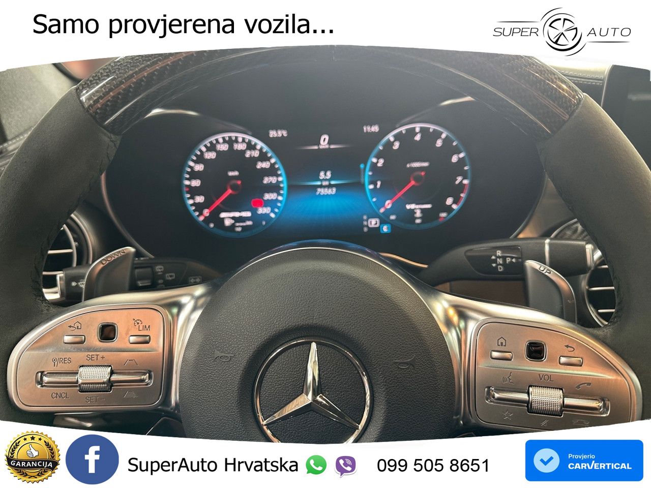 Mercedes AMG GLC 63 S V8 (510 KS) 4MATIC+ MCT LED+GR SJED+ACC