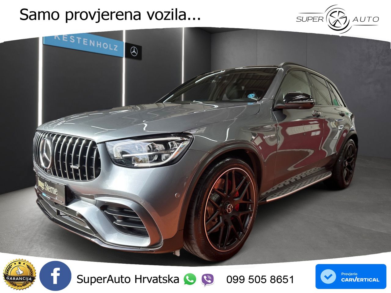 Mercedes AMG GLC 63 S V8 (510 KS) 4MATIC+ MCT LED+GR SJED+ACC