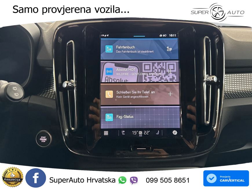 Volvo XC40 2.0 B3 163 KS Automatic LED+GR SJED+ACC