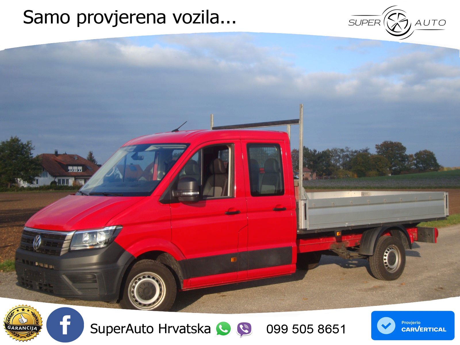 Volkswagen Crafter 35 2.0TDI*Pritsche*DOKA*LR*Klima*AHK*140 140 KS