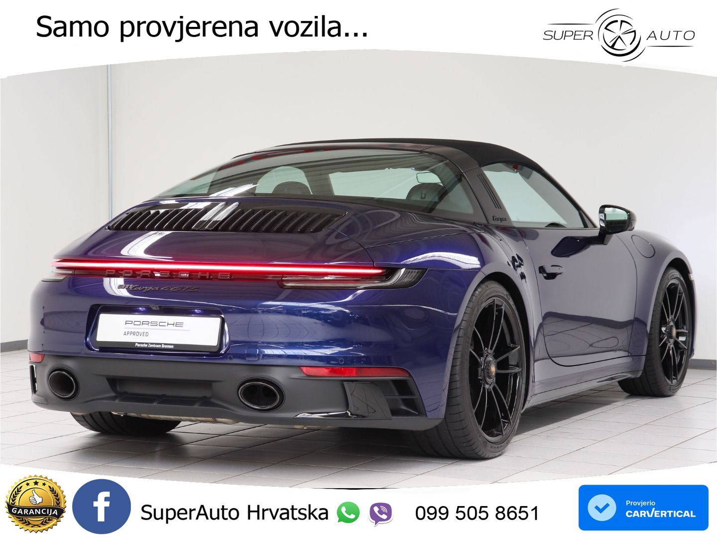 Porsche 911 Targa 4 GTS 3.0 (480 KS) PDK MATRIX+GR SJED+KAM